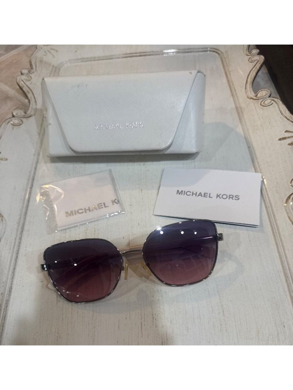Michael Kors-MK 1079 Palm Springs-Womens  Sunglasses With Case & Cleaning Cloth